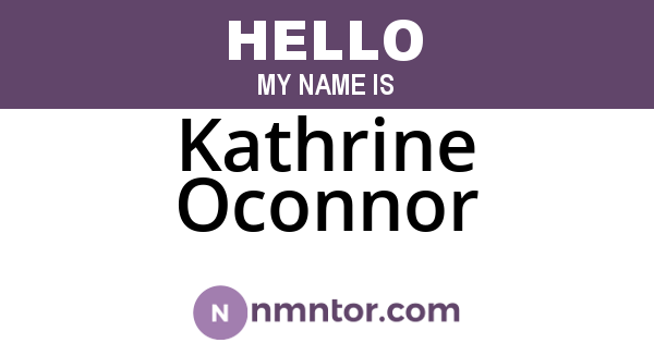 Kathrine Oconnor