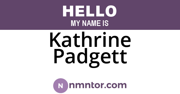 Kathrine Padgett