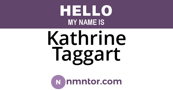 Kathrine Taggart