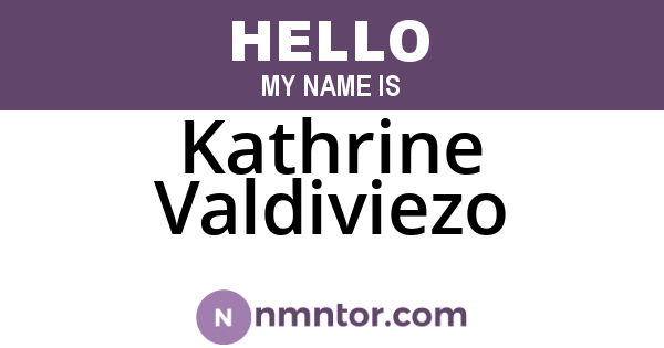 Kathrine Valdiviezo