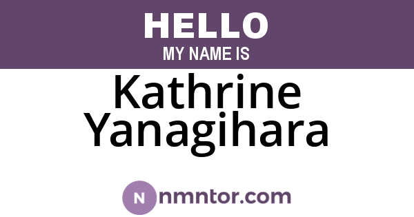 Kathrine Yanagihara