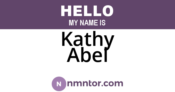 Kathy Abel
