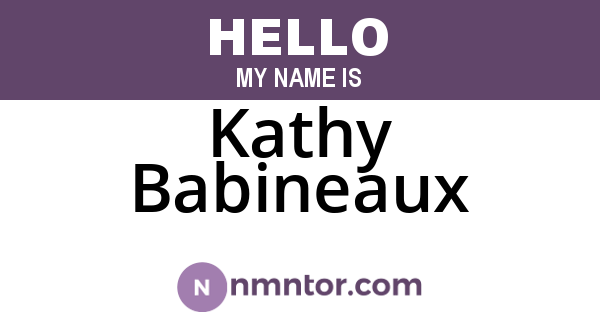 Kathy Babineaux