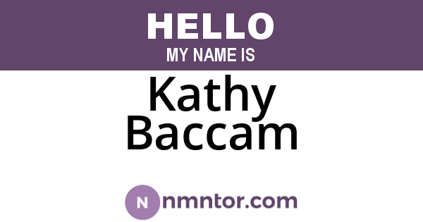 Kathy Baccam