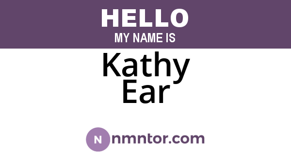 Kathy Ear