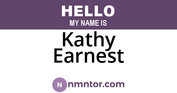 Kathy Earnest