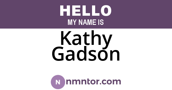 Kathy Gadson