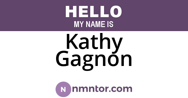 Kathy Gagnon