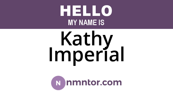 Kathy Imperial