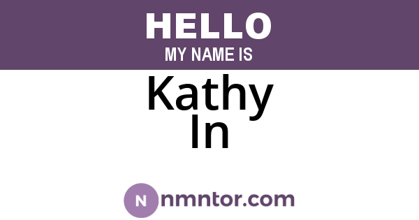 Kathy In