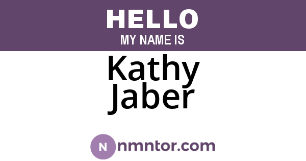 Kathy Jaber