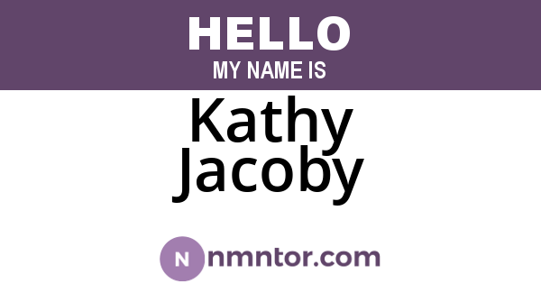 Kathy Jacoby