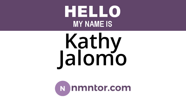 Kathy Jalomo