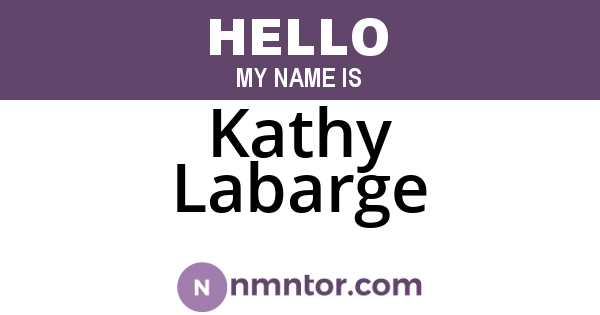 Kathy Labarge