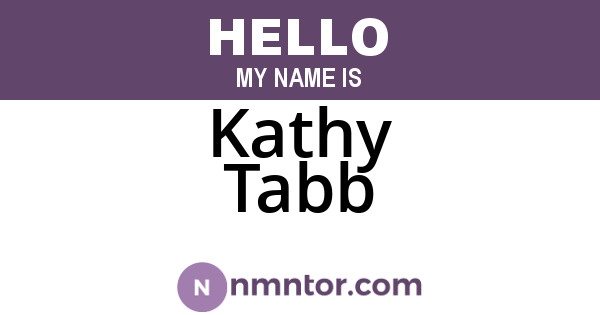 Kathy Tabb
