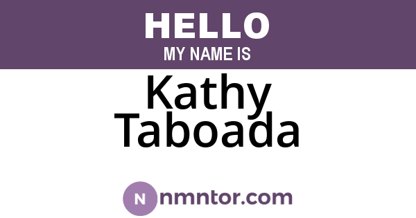 Kathy Taboada