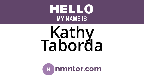 Kathy Taborda