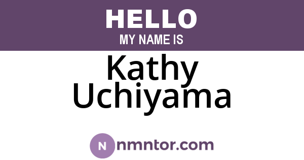 Kathy Uchiyama