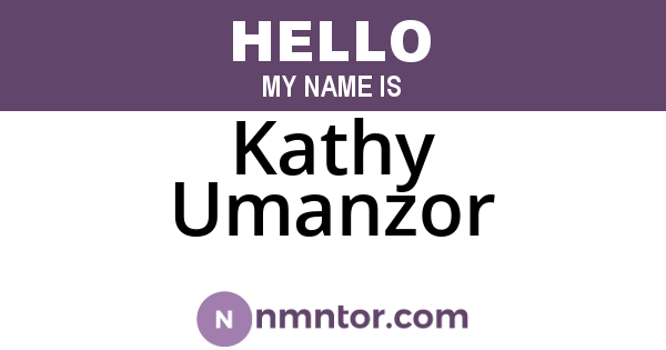 Kathy Umanzor