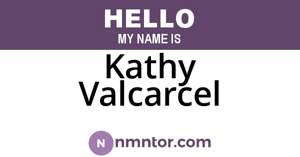 Kathy Valcarcel