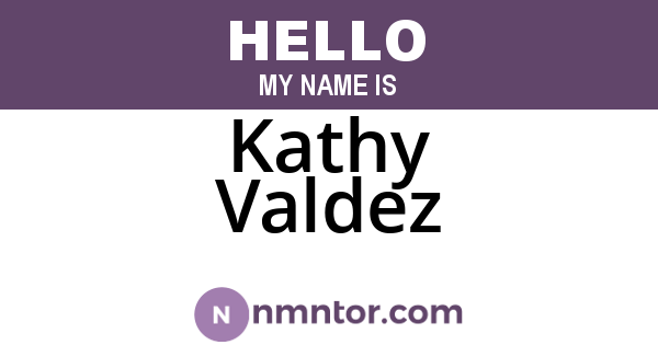 Kathy Valdez