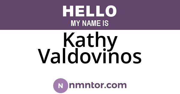Kathy Valdovinos