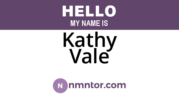 Kathy Vale
