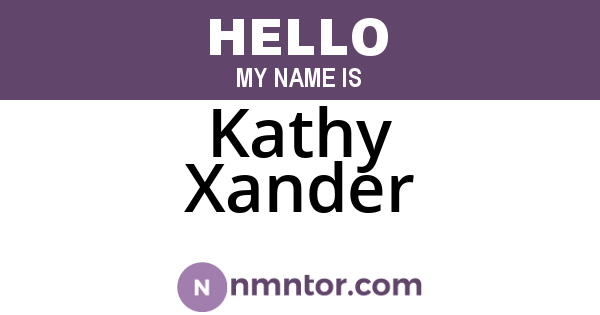 Kathy Xander
