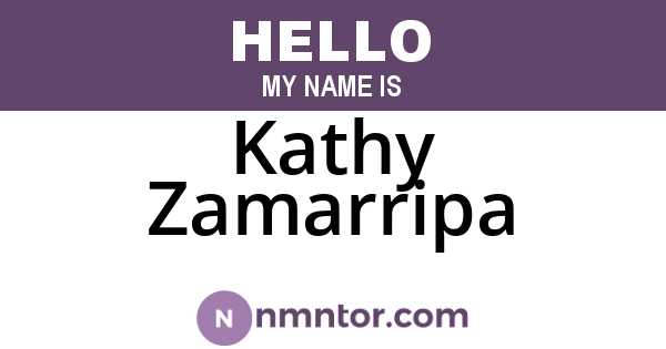 Kathy Zamarripa
