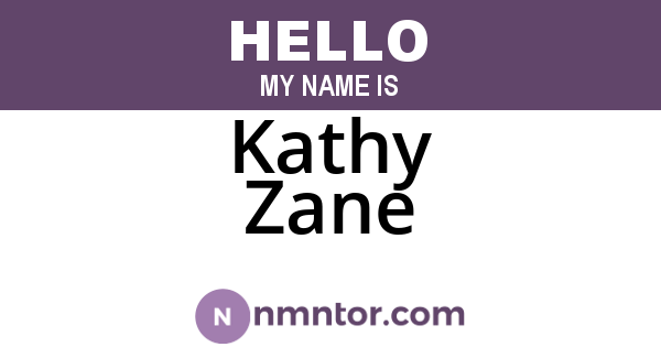 Kathy Zane