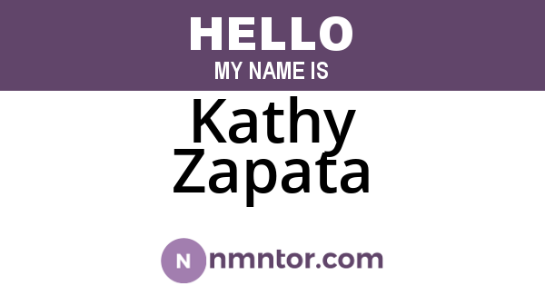 Kathy Zapata