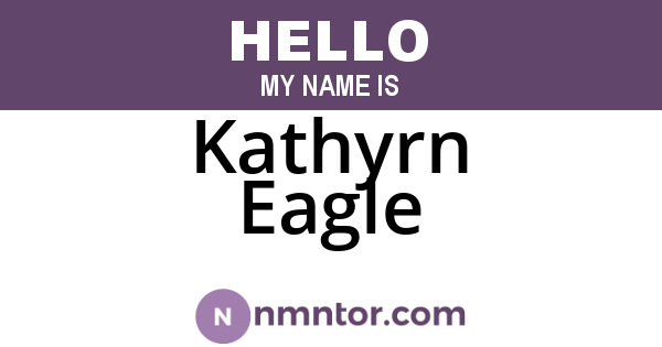 Kathyrn Eagle