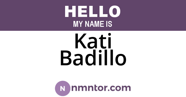 Kati Badillo