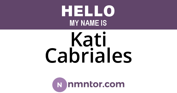 Kati Cabriales
