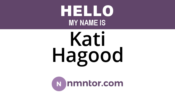 Kati Hagood