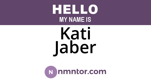 Kati Jaber