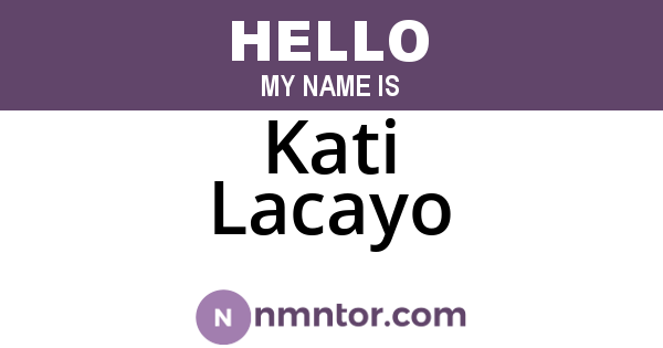 Kati Lacayo