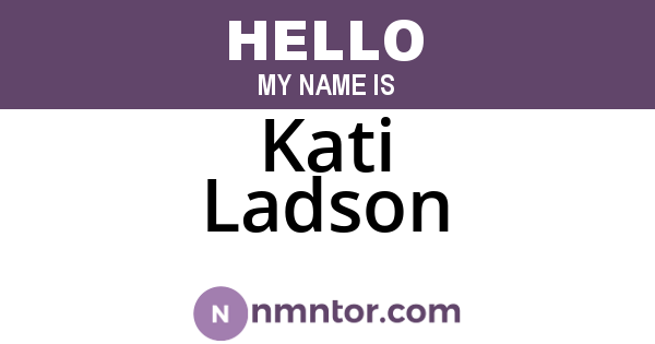 Kati Ladson