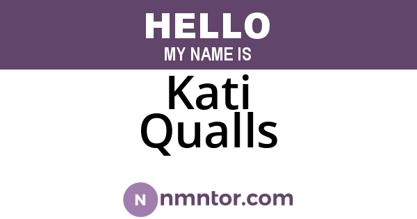 Kati Qualls