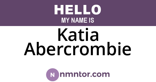 Katia Abercrombie