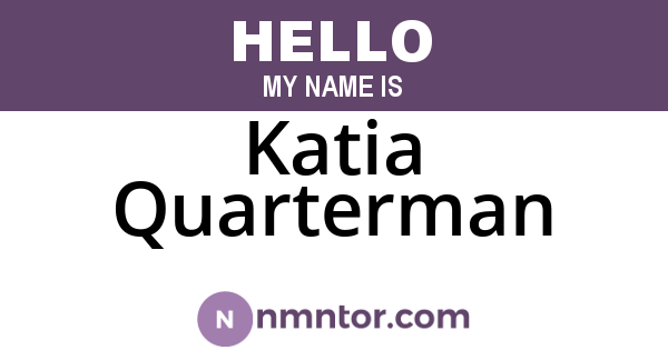 Katia Quarterman