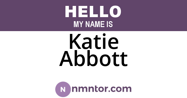 Katie Abbott