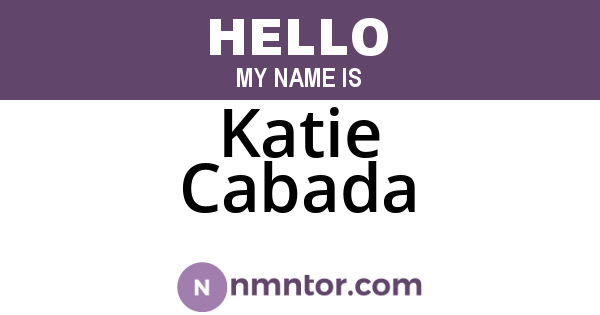 Katie Cabada