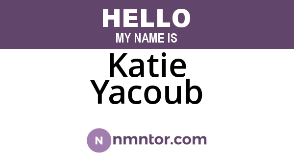 Katie Yacoub