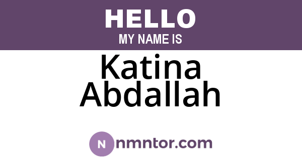 Katina Abdallah