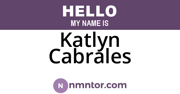 Katlyn Cabrales