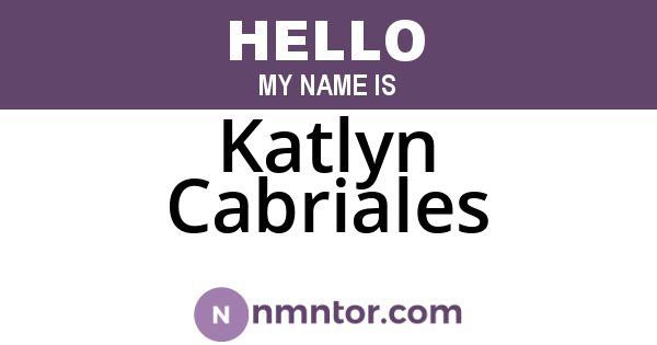 Katlyn Cabriales