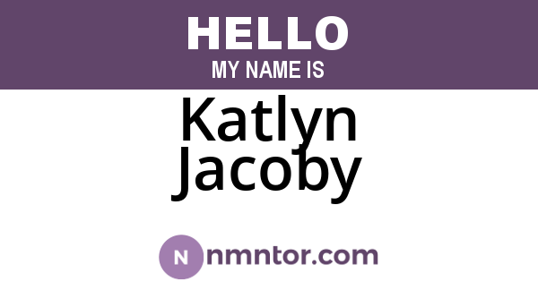 Katlyn Jacoby