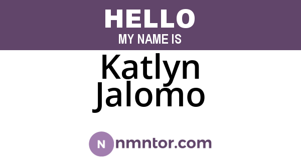 Katlyn Jalomo