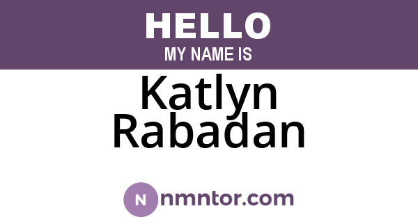 Katlyn Rabadan